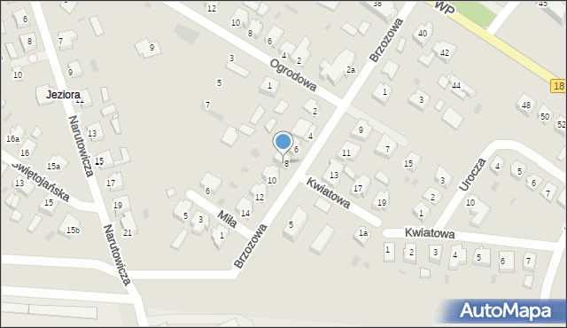 Jastrowie, Brzozowa, 8, mapa Jastrowie