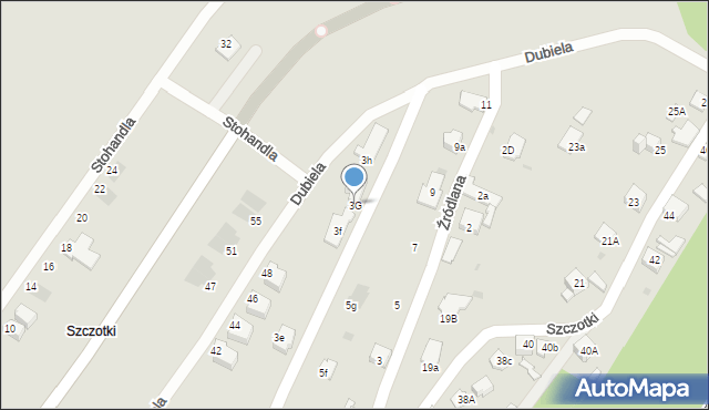 Jaworzno, Brzozowa, 3G, mapa Jaworzno