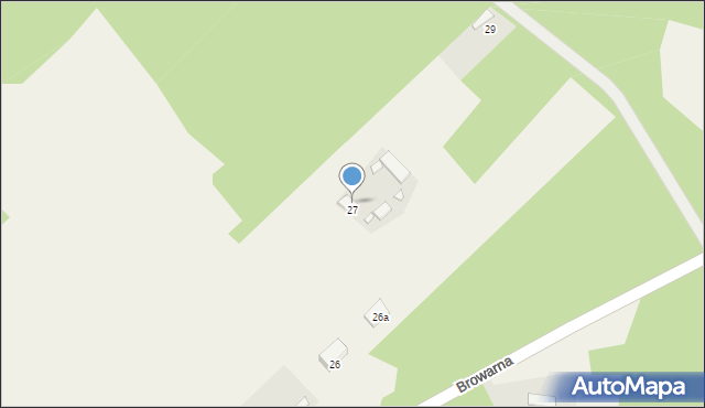 Jeruzal, Browarna, 70b, mapa Jeruzal