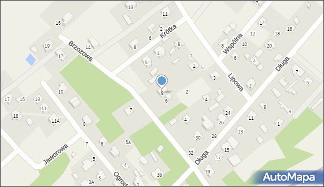 Jesionka, Brzozowa, 8, mapa Jesionka