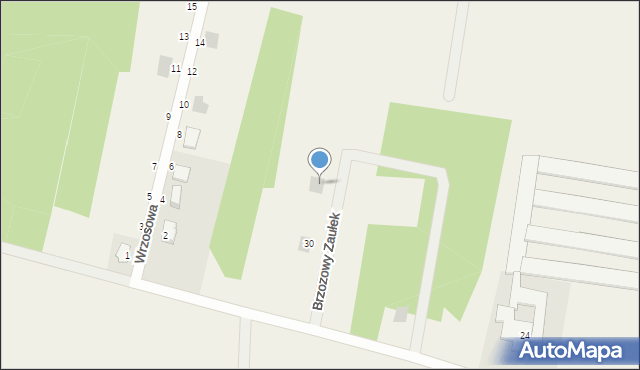 Jeszkowice, Brzozowy Zaułek, 26b, mapa Jeszkowice