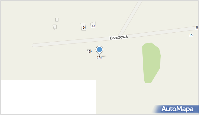 Jezierzany, Brzozowa, 27a, mapa Jezierzany