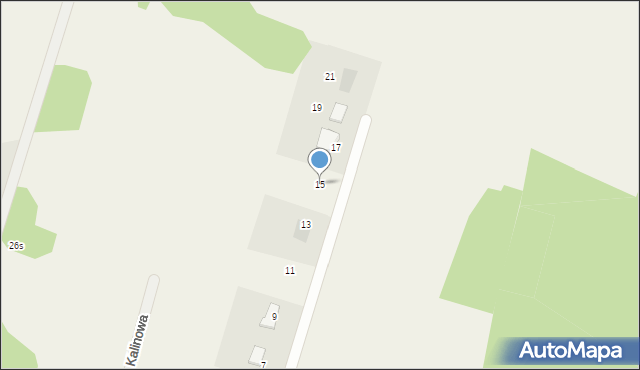 Józefowo, Brzozowa, 15, mapa Józefowo