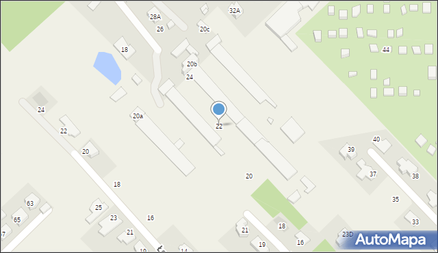 Kajetany, Brzozowa, 22, mapa Kajetany