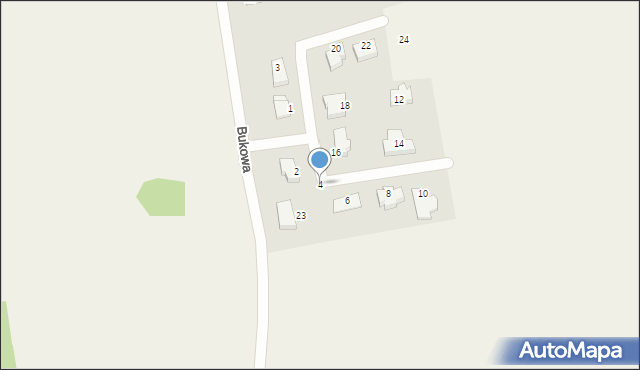 Kajkowo, Brzozowa, 4, mapa Kajkowo