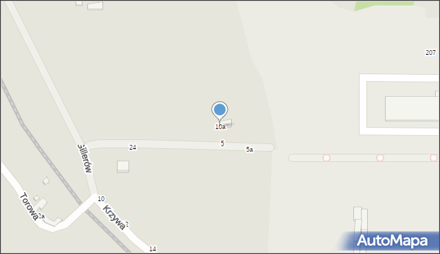 Kalisz, Braci Gillerów, 10a, mapa Kalisza