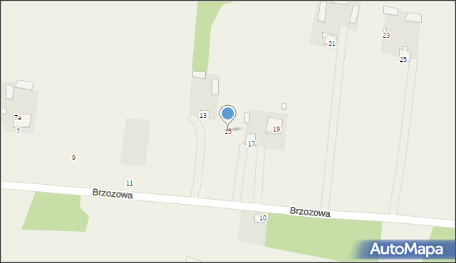 Kamionna, Brzozowa, 15, mapa Kamionna