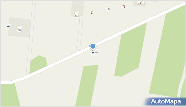 Kamionna, Brzozowa, 22, mapa Kamionna