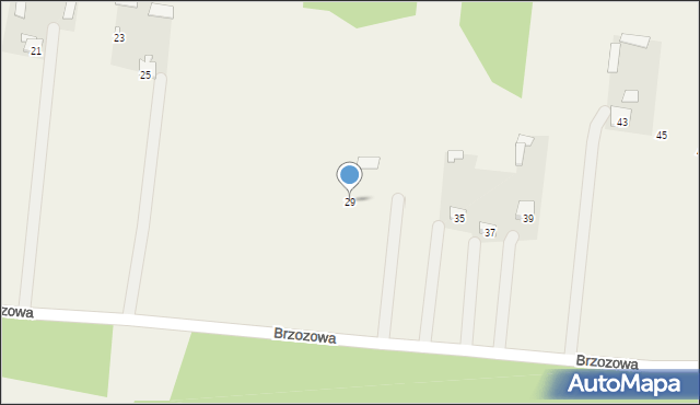 Kamionna, Brzozowa, 29, mapa Kamionna