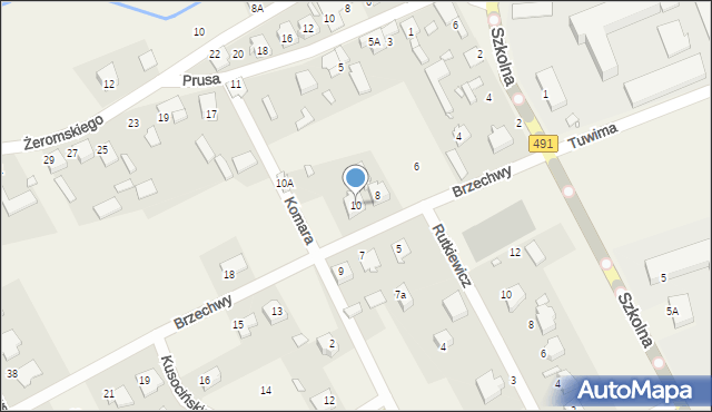 Kamyk, Brzechwy Jana, 10B, mapa Kamyk