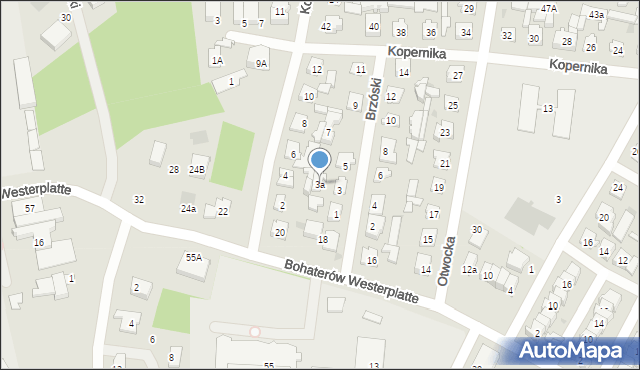 Karczew, Brzóski Stanisława, ks., 3a, mapa Karczew