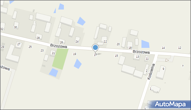 Karlin, Brzozowa, 17, mapa Karlin