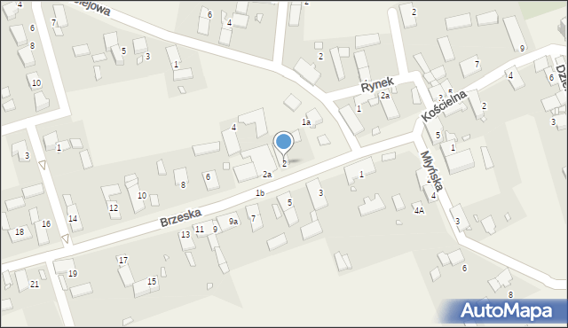 Karłowice, Brzeska, 2, mapa Karłowice