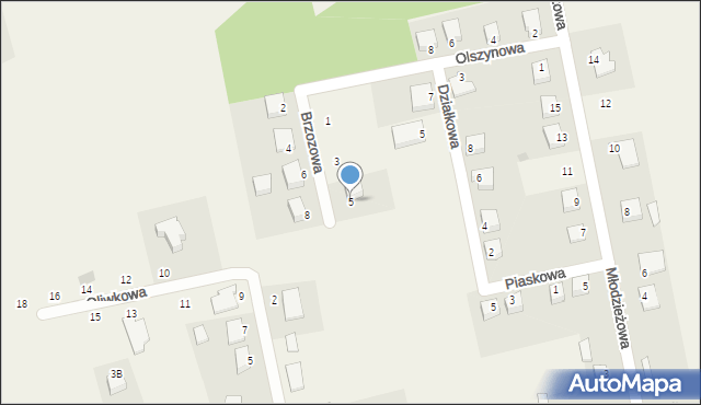 Karniewo, Brzozowa, 5, mapa Karniewo