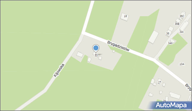 Katowice, Brygadzistów, 33, mapa Katowic