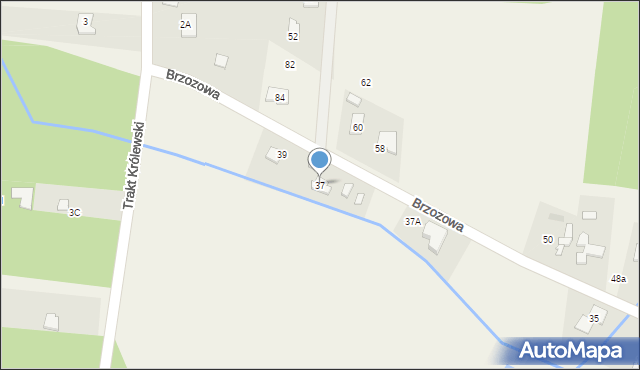 Kąty, Brzozowa, 37, mapa Kąty