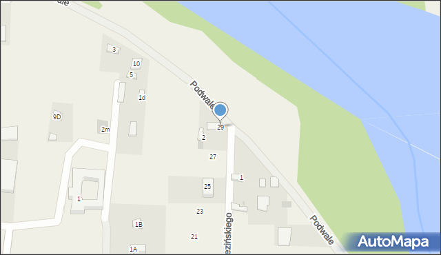 Kępa Kiełpińska, Brzezińskiego Piotra, 29, mapa Kępa Kiełpińska