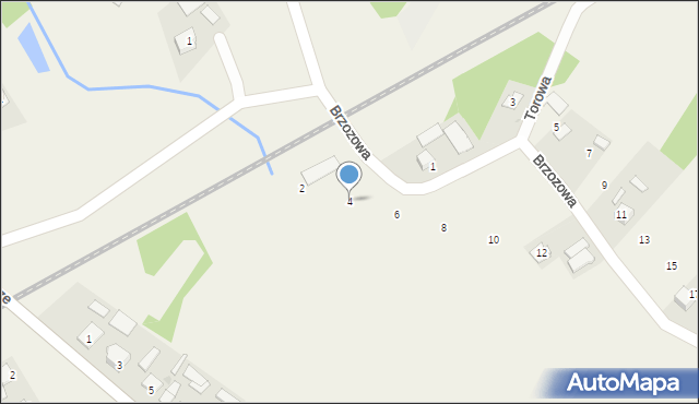 Kępie Zaleszańskie, Brzozowa, 4, mapa Kępie Zaleszańskie