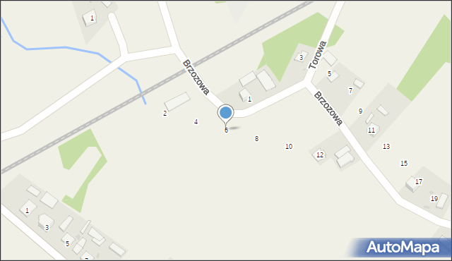 Kępie Zaleszańskie, Brzozowa, 6, mapa Kępie Zaleszańskie