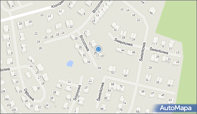 Kętrzyn, Brzozowa, 27, mapa Kętrzyn