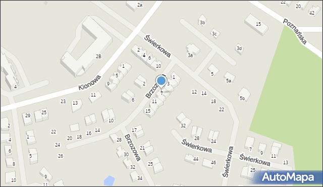 Kętrzyn, Brzozowa, 7, mapa Kętrzyn