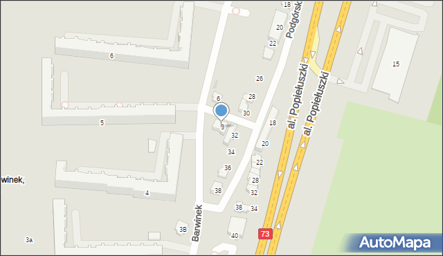 Kielce, Brzoskwiniowa, 3, mapa Kielc