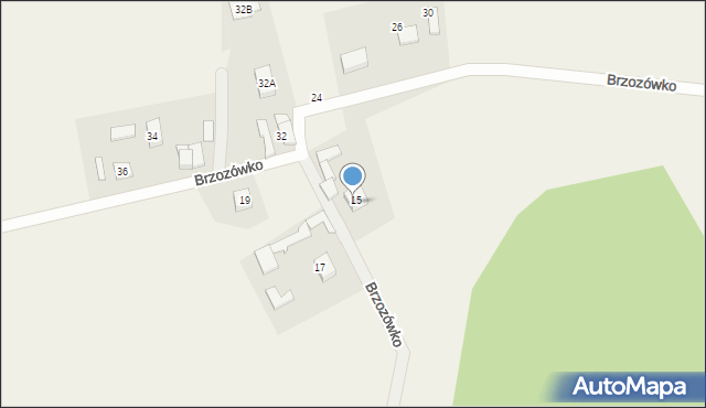Kielno, Brzozówko, 22, mapa Kielno