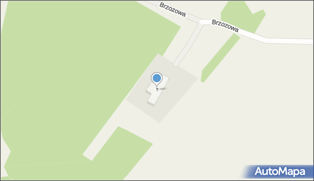 Kłodawa, Brzozowa, 7, mapa Kłodawa