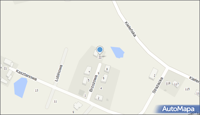 Kłosowo, Brzozowa, 11, mapa Kłosowo
