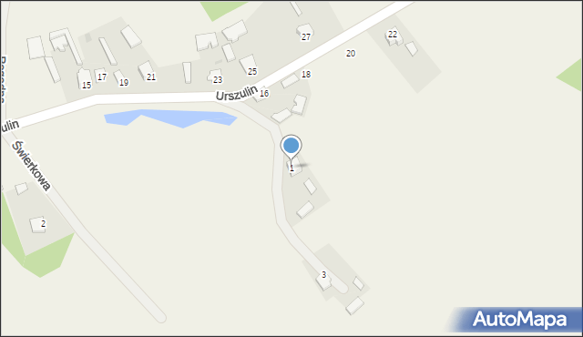 Knapy, Brzozowa, 1, mapa Knapy