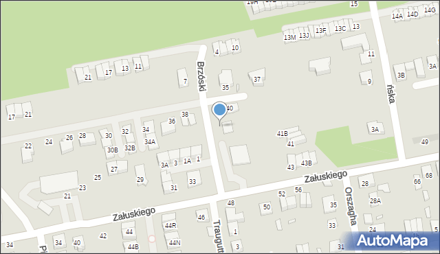 Kobyłka, Brzóski Stanisława, ks., 2, mapa Kobyłka