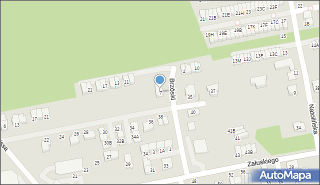 Kobyłka, Brzóski Stanisława, ks., 7, mapa Kobyłka