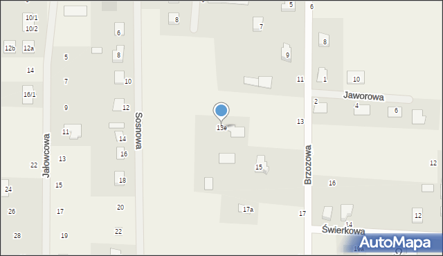 Kolnik, Brzozowa, 13e, mapa Kolnik