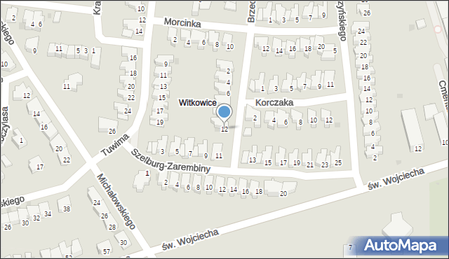 Kołobrzeg, Brzechwy Jana, 12, mapa Kołobrzegu