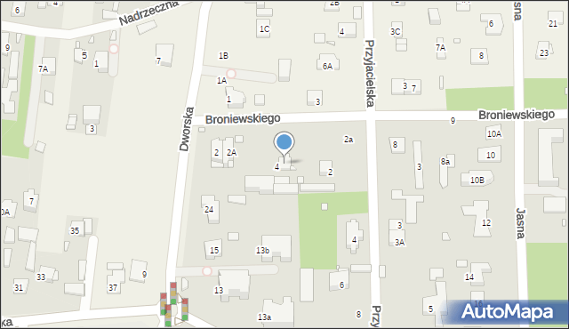 Konstancin-Jeziorna, Broniewskiego Władysława, 4a, mapa Konstancin-Jeziorna
