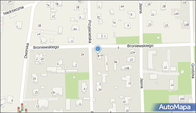 Konstancin-Jeziorna, Broniewskiego Władysława, 8, mapa Konstancin-Jeziorna