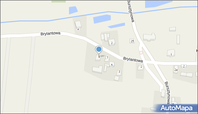 Korczew, Brylantowa, 9, mapa Korczew