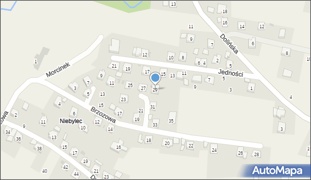 Korczyna, Brzozowa, 29, mapa Korczyna