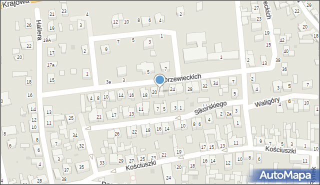 Kostrzyn, Braci Drzewieckich, 22, mapa Kostrzyn