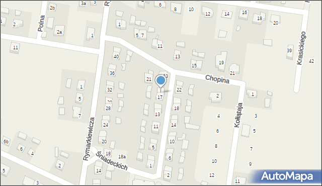 Kotlin, Braci Śniadeckich Jana i Jędrzeja, 19, mapa Kotlin