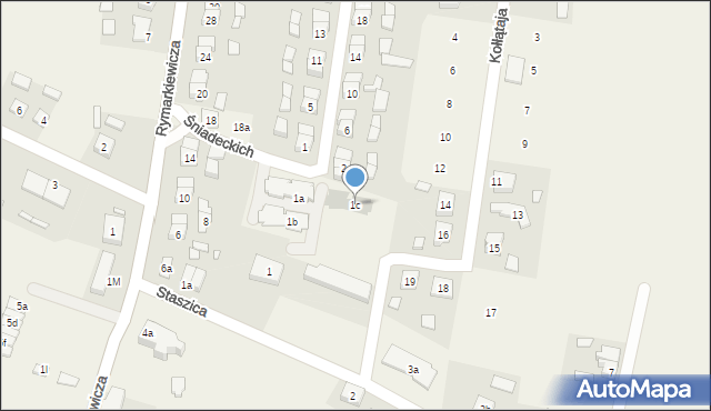 Kotlin, Braci Śniadeckich Jana i Jędrzeja, 1c, mapa Kotlin