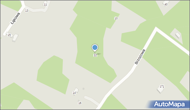 Koziegłowy, Brzozowa, 12, mapa Koziegłowy