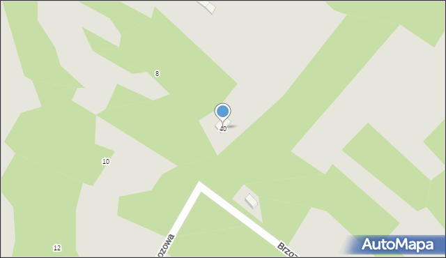 Koziegłowy, Brzozowa, 40, mapa Koziegłowy