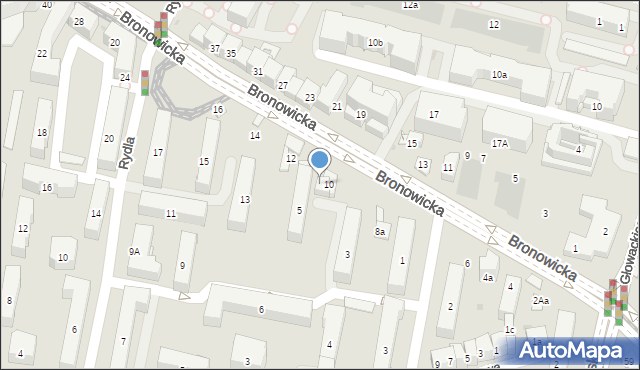 Kraków, Bronowicka, 20a, mapa Krakowa