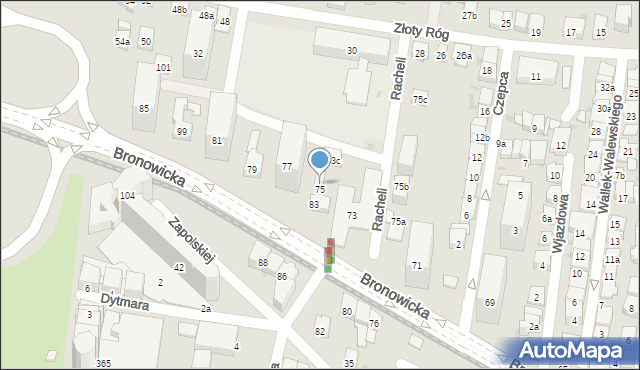 Kraków, Bronowicka, 83b, mapa Krakowa
