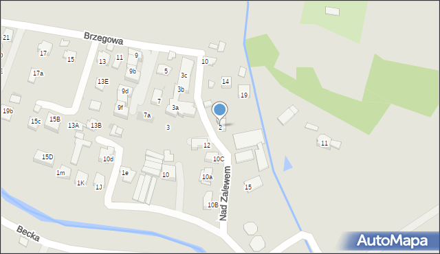 Kraków, Brzegowa, 2, mapa Krakowa
