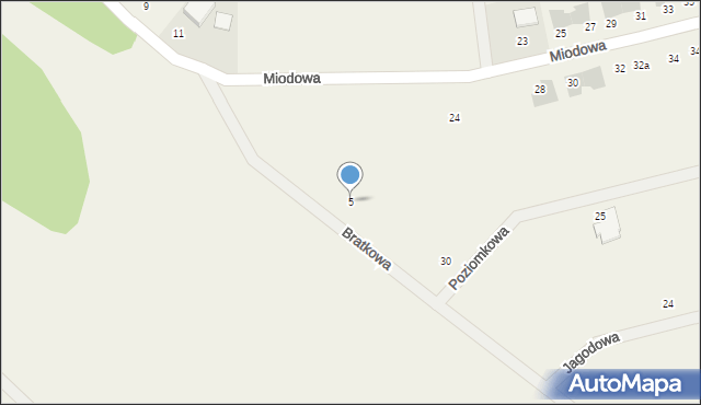 Krępa Słupska, Bratkowa, 5, mapa Krępa Słupska