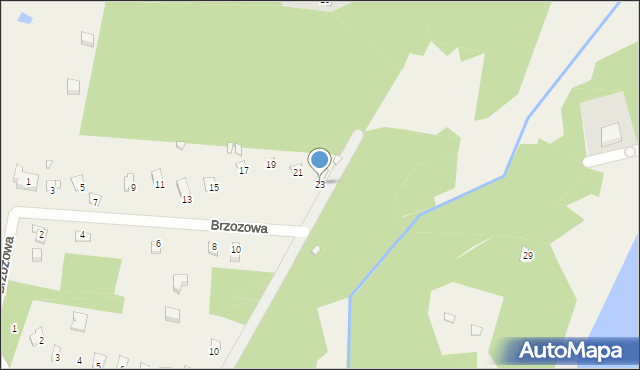 Kroczyce, Brzozowa, 23, mapa Kroczyce