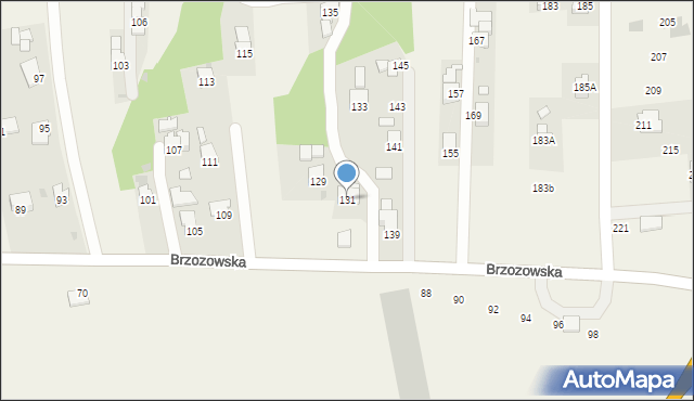 Krościenko Wyżne, Brzozowska, 131, mapa Krościenko Wyżne