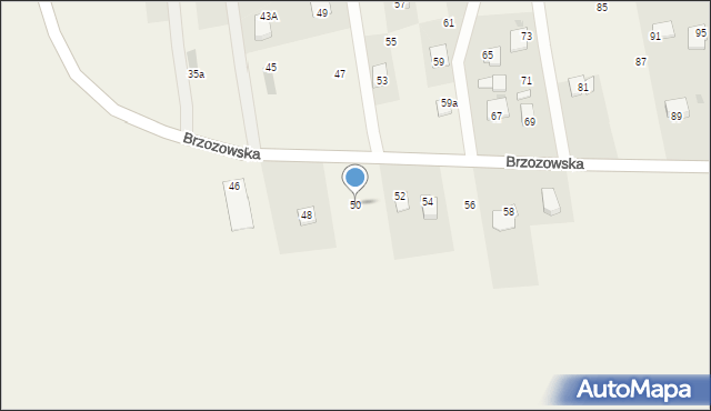 Krościenko Wyżne, Brzozowska, 50, mapa Krościenko Wyżne